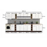 Bucatarie MARINA NEW 400 Wenge / Decor K001
